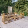 Gartenmöbel 6 Stück honigbraunes massives Kiefernholz von , Gartensets - Ref: Foro24-3075397, Preis: 417,66 €, Rabatt: %