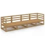 4-seater honey brown solid pine garden sofa by , Outdoor sofas - Ref: Foro24-3075362, Price: 247,20 €, Discount: %