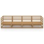 4-seater honey brown solid pine garden sofa by , Outdoor sofas - Ref: Foro24-3075362, Price: 250,78 €, Discount: %