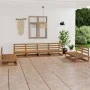 Muebles de jardín 8 piezas marrón miel madera madera de pino de , Conjuntos de jardín - Ref: Foro24-3075432, Precio: 513,37 €...