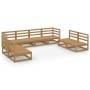 Muebles de jardín 8 piezas marrón miel madera madera de pino de , Conjuntos de jardín - Ref: Foro24-3075432, Precio: 520,08 €...