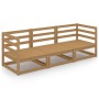 3-seater honey brown garden sofa made of solid pine wood by , Outdoor sofas - Ref: Foro24-3075322, Price: 189,87 €, Discount: %