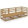 3-seater honey brown garden sofa made of solid pine wood by , Outdoor sofas - Ref: Foro24-3075322, Price: 199,40 €, Discount: %