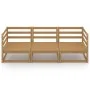 3-seater honey brown garden sofa made of solid pine wood by , Outdoor sofas - Ref: Foro24-3075322, Price: 199,40 €, Discount: %