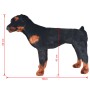 XXL schwarz-brauner stehender Plüsch-Rottweiler-Hund von vidaXL, Stofftiere - Ref: Foro24-91330, Preis: 112,03 €, Rabatt: %