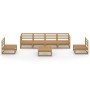Gartenmöbel 7 Stück honigbraunes massives Kiefernholz von , Gartensets - Ref: Foro24-3075407, Preis: 467,91 €, Rabatt: %