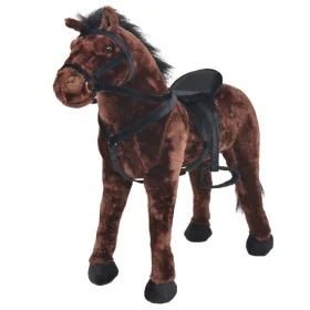 Extra large dark brown standing plush horse by vidaXL, Stuffed animals - Ref: Foro24-91327, Price: 90,73 €, Discount: %