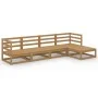 Gartenmöbel 7 Stück honigbraunes massives Kiefernholz von , Gartensets - Ref: Foro24-3075537, Preis: 337,82 €, Rabatt: %