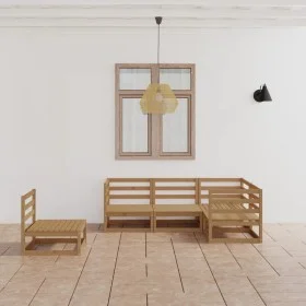 5-piece garden furniture set in honey brown solid pine wood by , Garden sets - Ref: Foro24-3075577, Price: 311,91 €, Discount: %