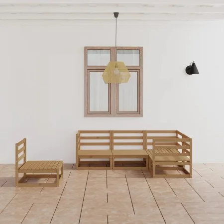 5-piece garden furniture set in honey brown solid pine wood by , Garden sets - Ref: Foro24-3075577, Price: 311,91 €, Discount: %