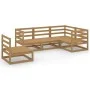 5-piece garden furniture set in honey brown solid pine wood by , Garden sets - Ref: Foro24-3075577, Price: 311,91 €, Discount: %