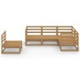 5-piece garden furniture set in honey brown solid pine wood by , Garden sets - Ref: Foro24-3075577, Price: 316,26 €, Discount: %