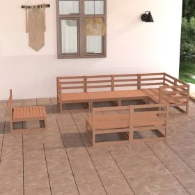Gartenmöbel 8-teilig honigbraunes massives Kiefernholz von , Gartensets - Ref: Foro24-3075627, Preis: 531,29 €, Rabatt: %
