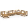 Gartenmöbel 8-teilig honigbraunes massives Kiefernholz von , Gartensets - Ref: Foro24-3075717, Preis: 533,32 €, Rabatt: %