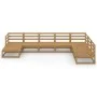 Muebles de jardín 8 piezas marrón miel madera maciza de pino de , Conjuntos de jardín - Ref: Foro24-3075717, Precio: 525,55 €...