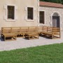Gartenmöbel 9 Stk. und Kissen honigbraunes Kiefernholz von , Gartensets - Ref: Foro24-3075722, Preis: 597,66 €, Rabatt: %
