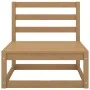 Garden furniture 9 pieces and honey brown pine wood cushions by , Garden sets - Ref: Foro24-3075722, Price: 589,60 €, Discoun...