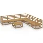 Muebles de jardín 8 piezas marrón miel madera maciza de pino de , Conjuntos de jardín - Ref: Foro24-3075832, Precio: 525,55 €...