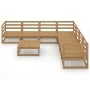 Muebles de jardín 8 piezas marrón miel madera maciza de pino de , Conjuntos de jardín - Ref: Foro24-3075832, Precio: 525,55 €...