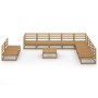 Gartenmöbel 11-teilig honigbraunes massives Kiefernholz von , Gartensets - Ref: Foro24-3075872, Preis: 758,03 €, Rabatt: %