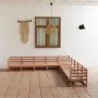 Muebles de jardín 9 pzas y cojines marrón miel madera pino de , Conjuntos de jardín - Ref: Foro24-3075847, Precio: 582,23 €, ...