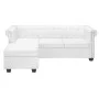 Chesterfield-Sofa in L-Form aus weißem Kunstleder von vidaXL, Sofas - Ref: Foro24-245537, Preis: 707,44 €, Rabatt: %