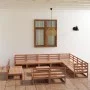 Muebles de jardín 13 pzas y cojines marrón miel madera pino de , Conjuntos de jardín - Ref: Foro24-3075902, Precio: 894,03 €,...