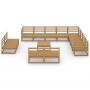 Gartenmöbel 13-teilig und Kissen honigbraunes Kiefernholz von , Gartensets - Ref: Foro24-3075902, Preis: 869,03 €, Rabatt: %
