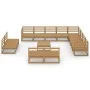 Muebles de jardín 13 pzas y cojines marrón miel madera pino de , Conjuntos de jardín - Ref: Foro24-3075902, Precio: 894,03 €,...