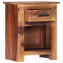 Mesita de noche de madera maciza 40x30x50 cm en Mesitas de noche | Comprar online en Foro24