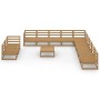 Gartenmöbel 12-teilig honigbraunes massives Kiefernholz von , Gartensets - Ref: Foro24-3075942, Preis: 812,07 €, Rabatt: %