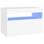 Nachttisch mit LED-Leuchten Sperrholz weiß 60x35x40 cm von , Nachttische - Ref: Foro24-3082774, Preis: 44,60 €, Rabatt: %