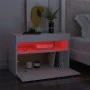 Nachttisch mit LED-Leuchten Sperrholz weiß 60x35x40 cm von , Nachttische - Ref: Foro24-3082774, Preis: 44,60 €, Rabatt: %