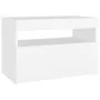 Nachttisch mit LED-Leuchten Sperrholz weiß 60x35x40 cm von , Nachttische - Ref: Foro24-3082774, Preis: 44,60 €, Rabatt: %