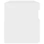 Nachttisch mit LED-Leuchten Sperrholz weiß 60x35x40 cm von , Nachttische - Ref: Foro24-3082774, Preis: 44,60 €, Rabatt: %