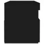 Bedside table with black plywood LED lights 60x35x40 cm by , Nightstands - Ref: Foro24-3082776, Price: 46,39 €, Discount: %