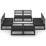 8-teiliges Gartenmöbel-Set schwarzes massives Kiefernholz von , Gartensets - Ref: Foro24-3075273, Preis: 541,23 €, Rabatt: %