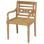 Batavia Stühle 2 Einheiten aus massivem Teakholz von vidaXL, Gartenstühle - Ref: Foro24-43051, Preis: 240,48 €, Rabatt: %