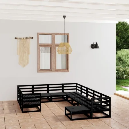 Juego de muebles de jardín 11 piezas madera maciza de pino de , Conjuntos de jardín - Ref: Foro24-3076038, Precio: 841,31 €, ...