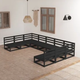 9-piece solid pine wood garden furniture set by , Garden sets - Ref: Foro24-3076143, Price: 632,81 €, Discount: %