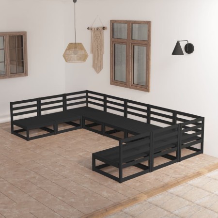 9-teiliges Gartenmöbel-Set aus massivem Kiefernholz von , Gartensets - Ref: Foro24-3076143, Preis: 642,01 €, Rabatt: %