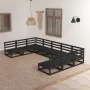 9-teiliges Gartenmöbel-Set aus massivem Kiefernholz von , Gartensets - Ref: Foro24-3076143, Preis: 632,75 €, Rabatt: %