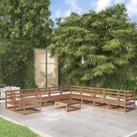 11-piece solid pine wood garden furniture set by , Garden sets - Ref: Foro24-3076012, Price: 760,68 €, Discount: %