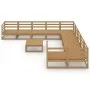 11-teiliges Gartenmöbel-Set aus massivem Zirbenholz von , Gartensets - Ref: Foro24-3076012, Preis: 760,68 €, Rabatt: %