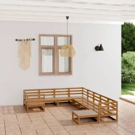 10-teiliges Gartenmöbel-Set aus massivem Kiefernholz von , Gartensets - Ref: Foro24-3076027, Preis: 709,59 €, Rabatt: %