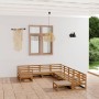 10-teiliges Gartenmöbel-Set aus massivem Kiefernholz von , Gartensets - Ref: Foro24-3076027, Preis: 719,13 €, Rabatt: %