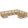 Juego de muebles de jardín 10 piezas madera maciza de pino de , Conjuntos de jardín - Ref: Foro24-3076027, Precio: 709,50 €, ...