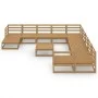 12-piece solid pine wood garden furniture set by , Garden sets - Ref: Foro24-3076052, Price: 818,31 €, Discount: %