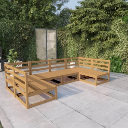 6-teiliges Gartenmöbel-Set aus massivem Kiefernholz von , Gartensets - Ref: Foro24-3076122, Preis: 392,79 €, Rabatt: %