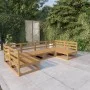 6-teiliges Gartenmöbel-Set aus massivem Kiefernholz von , Gartensets - Ref: Foro24-3076122, Preis: 387,71 €, Rabatt: %